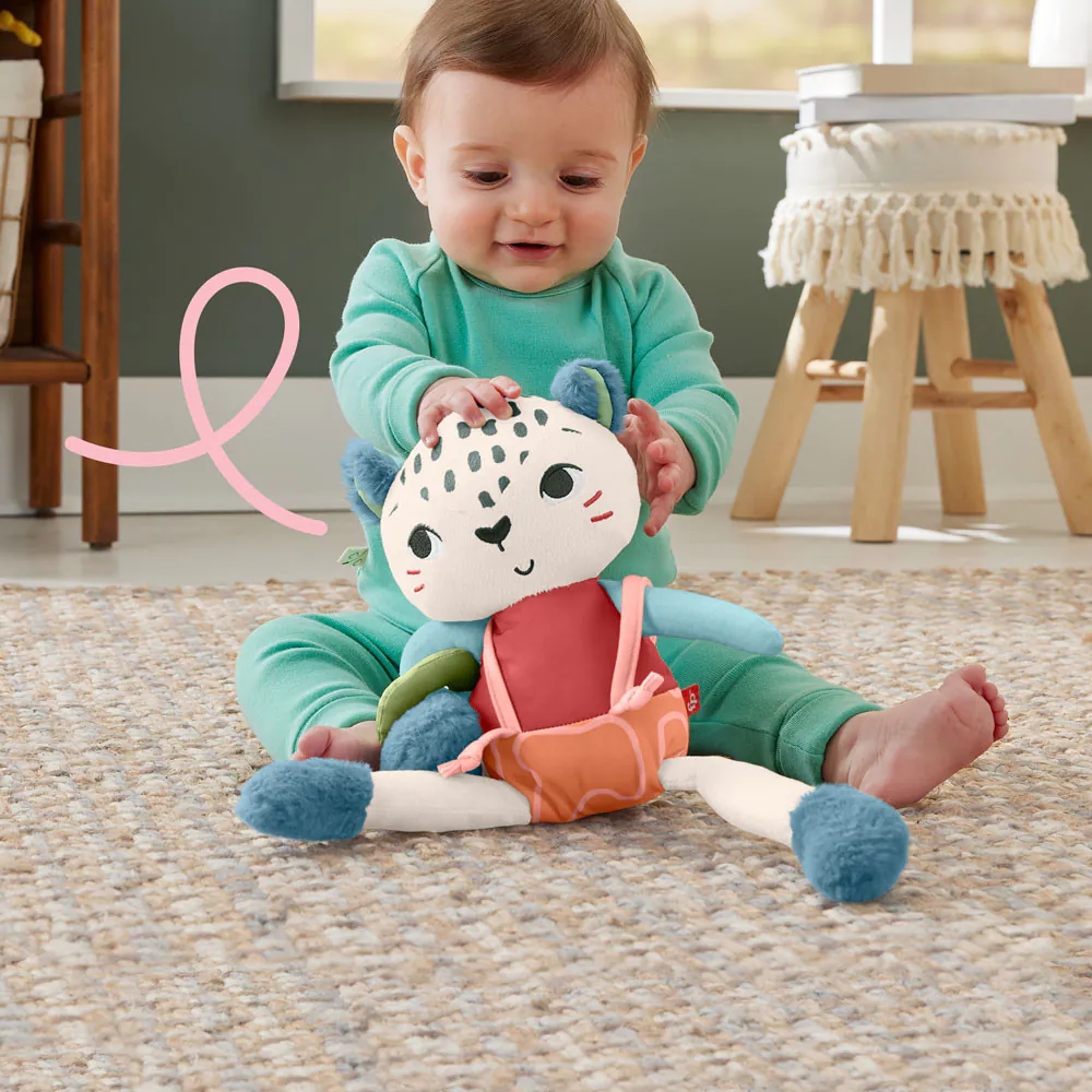 Jucarie senzoriala pentru bebelusi Fisher Price Spotting Fun Show Leopard - poza 4