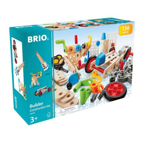 Jucarie set de constructie cu 136 piese BRIO, 3+ ani - poza 1