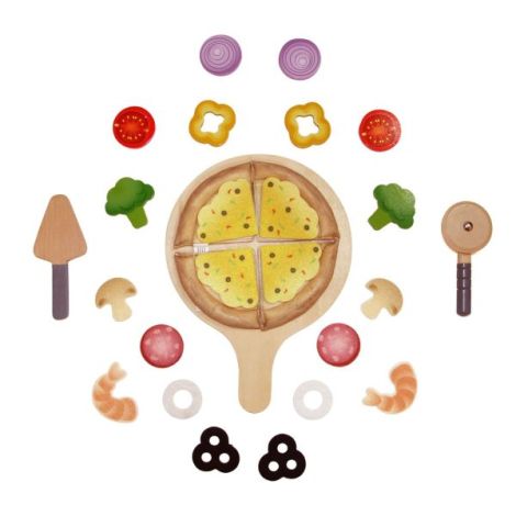 Jucarie - Set de gatit pizza (29 piese) - poza 4