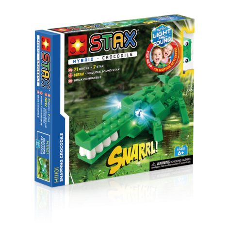 Jucarie - Seturi de constructie cu lumini si sunete Stax - Crocodil - poza 1