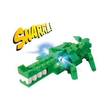 Jucarie - Seturi de constructie cu lumini si sunete Stax - Crocodil - poza 2