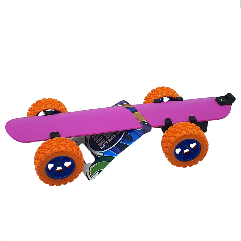 Jucarie Skateboard flexibil cu pull back Orange - poza 2