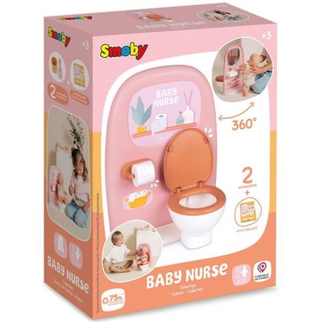 Jucarie Smoby Baby Nurse Toilets cu 2 accesorii - poza 5