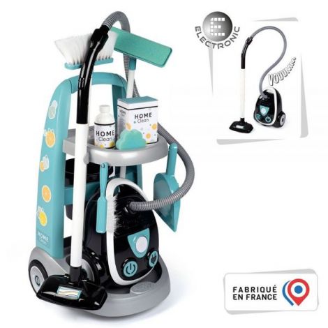 Jucarie Smoby Set curatenie cu troller si aspirator electronic negru - poza 2