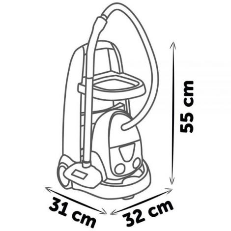 Jucarie Smoby Set curatenie cu troller si aspirator electronic negru - poza 4