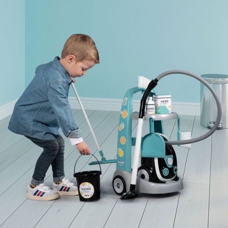 Jucarie Smoby Set curatenie cu troller si aspirator electronic negru - poza 5