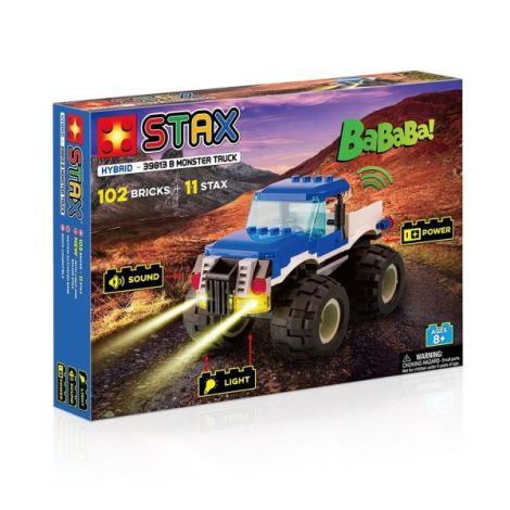 Jucarie Stax Monster truck + Set constructie cu lumini si sunete - poza 1