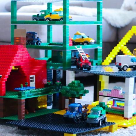 Jucarie Stax Monster truck + Set constructie cu lumini si sunete - poza 4