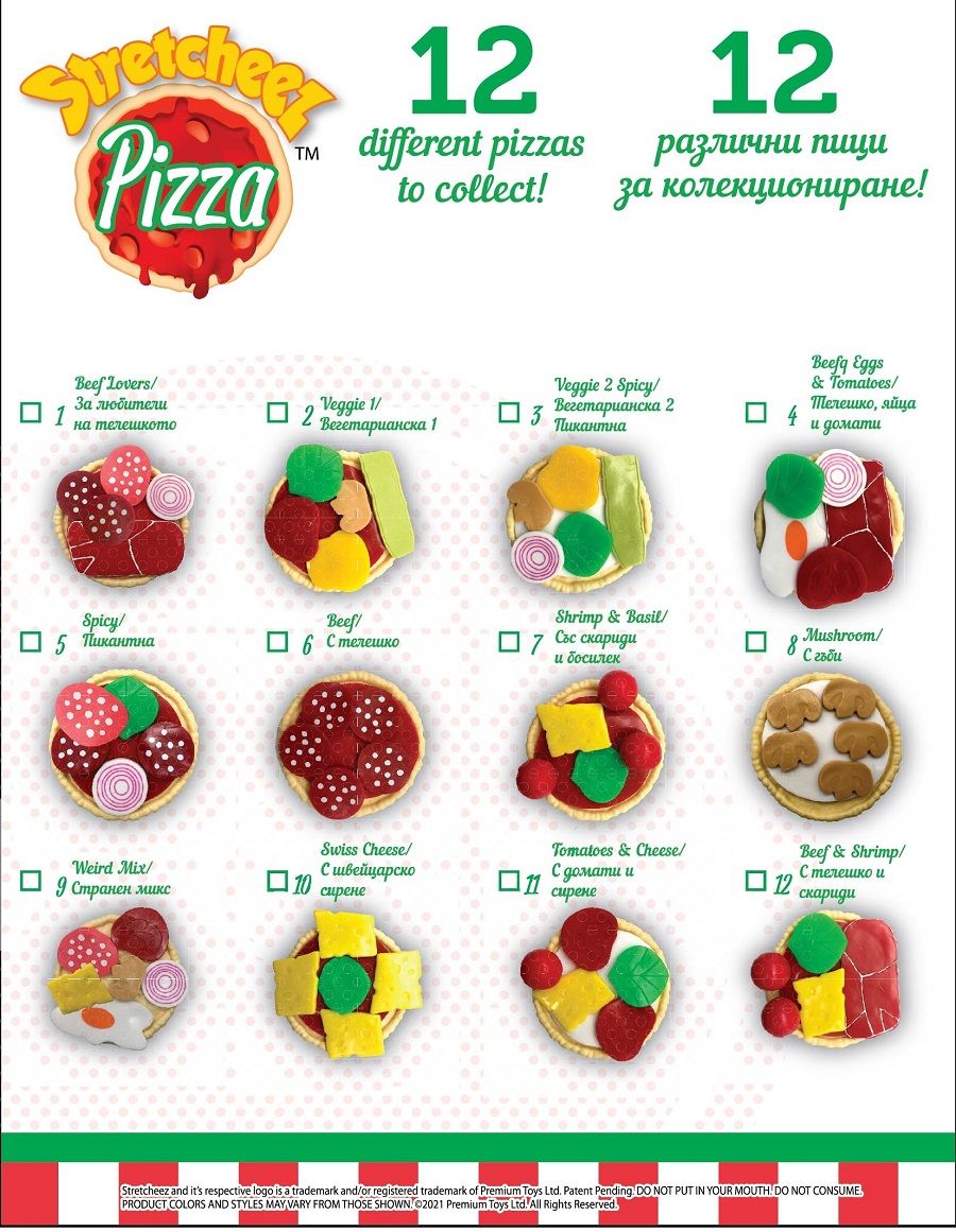 Jucarie super elastica Stretcheez Pizza - poza 2