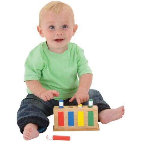 Jucarie surpriza din lemn Pop-Up Toy - poza 1