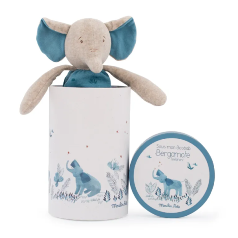 Jucarie textila 37 cm, elefantul bergamote, moulin roty - poza 2