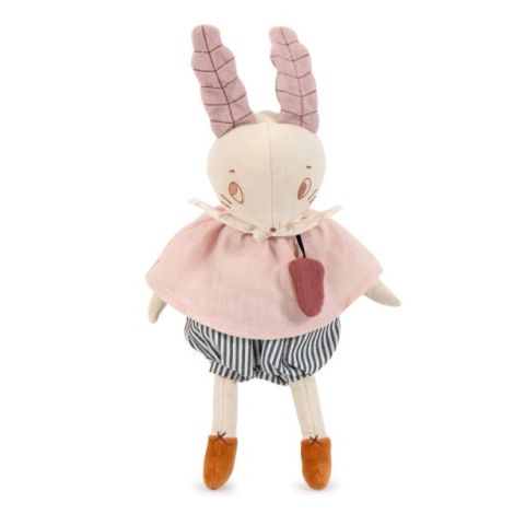 Jucarie textila muzicala, iepuras, 36 cm, moulin roty - poza 3