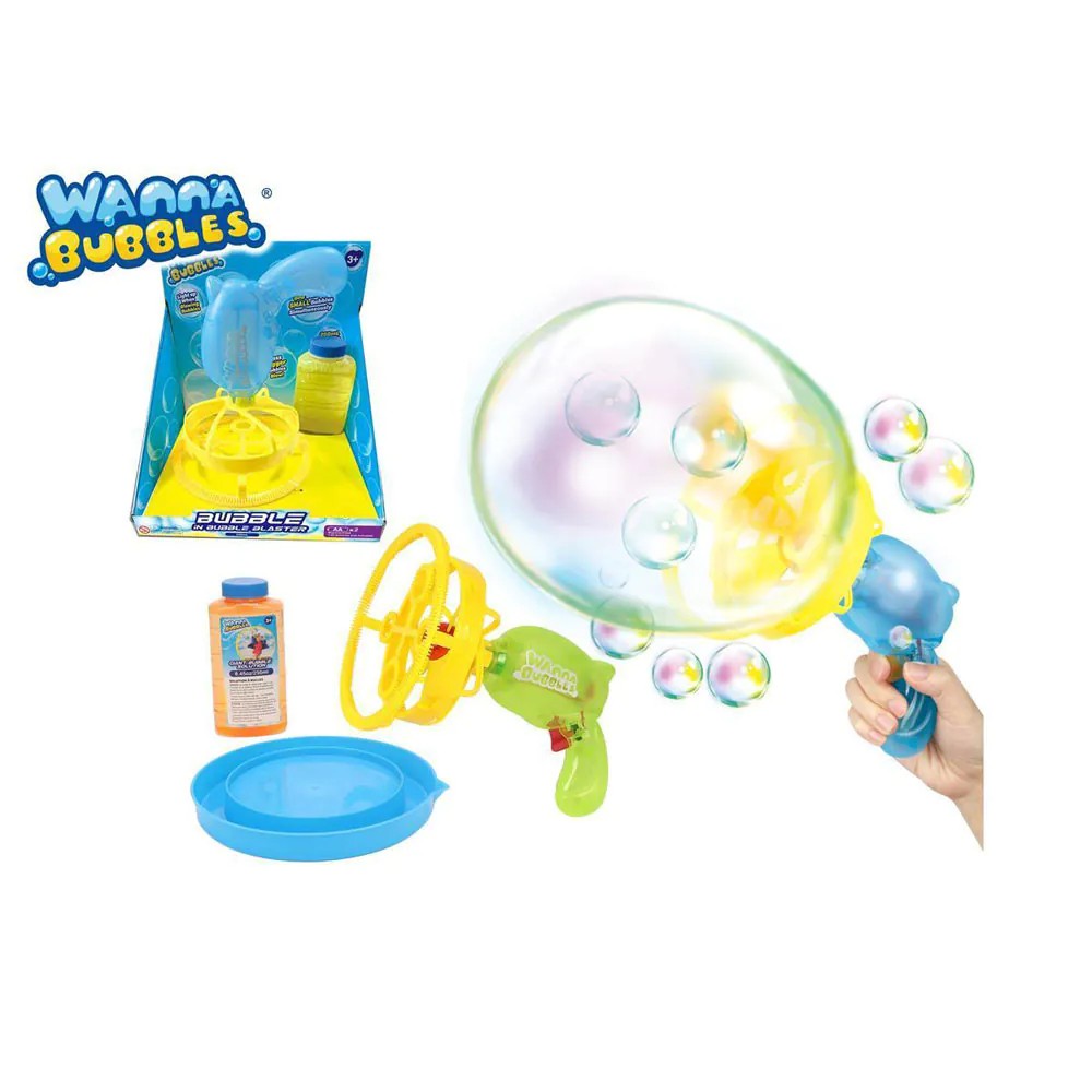 Jucarie Wanna Bubbles Blaster cu carusel pentru baloane de sapun - poza 3