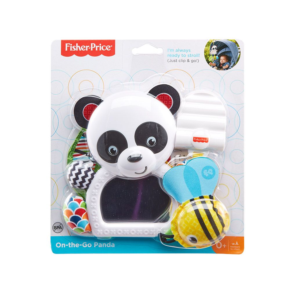 Jucarie zornaitoare Fisher Price Panda cu oglinda - poza 2