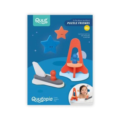 Jucarii de baie din spuma, Aventura spatiala, Quut Toys - poza 1