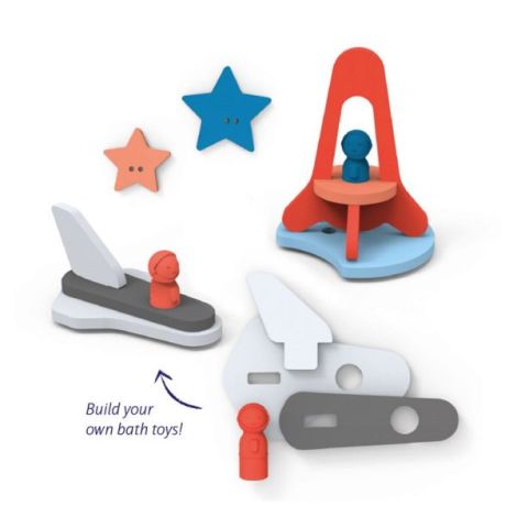 Jucarii de baie din spuma, Aventura spatiala, Quut Toys - poza 5