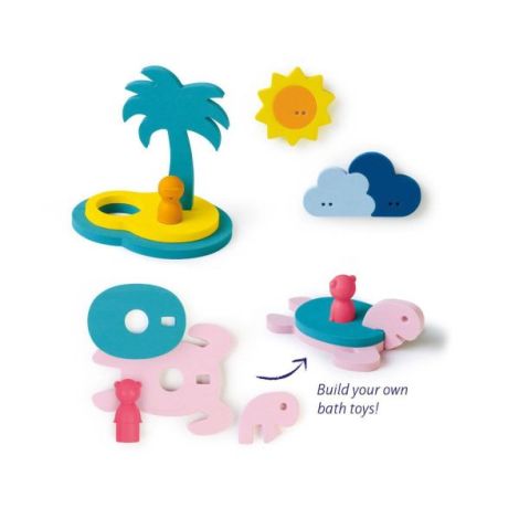 Jucarii de baie din spuma, Insula comorilor, Quut Toys - poza 5