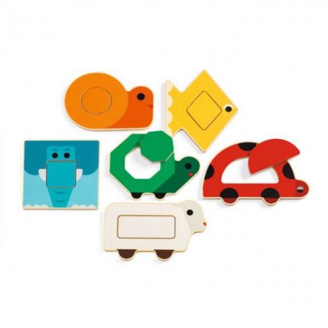 Jucarii Educative Puzzle duobasic Djeco - poza 2