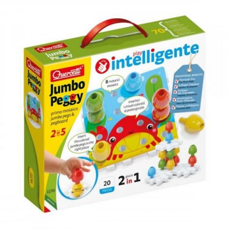 Jumbo Peggy Primul Mozaic Crab, 2-5 ani, Quercetti Q02270 - poza 1