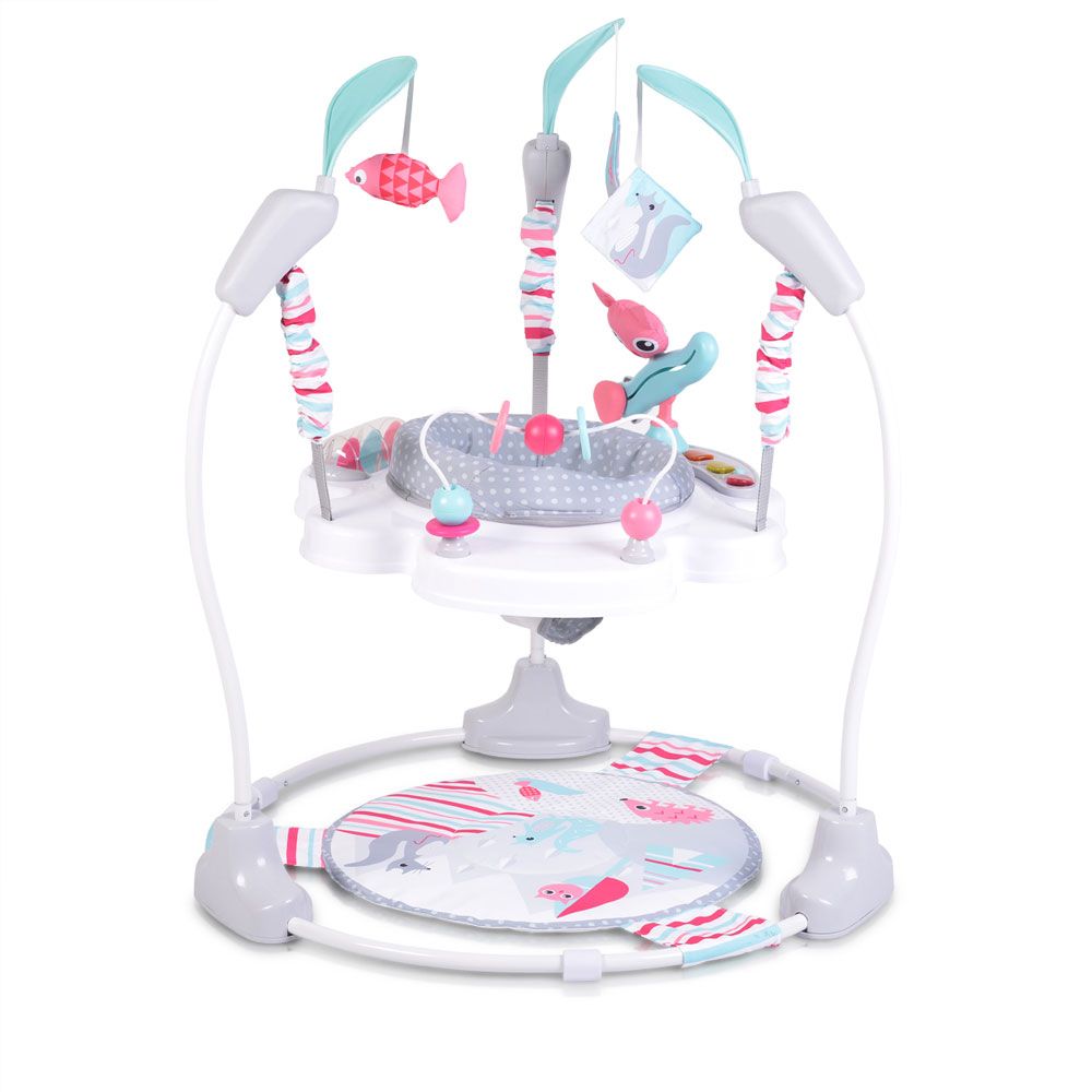 Jumper pentru copii Moni Bon Voyage roz cu gri - poza 2