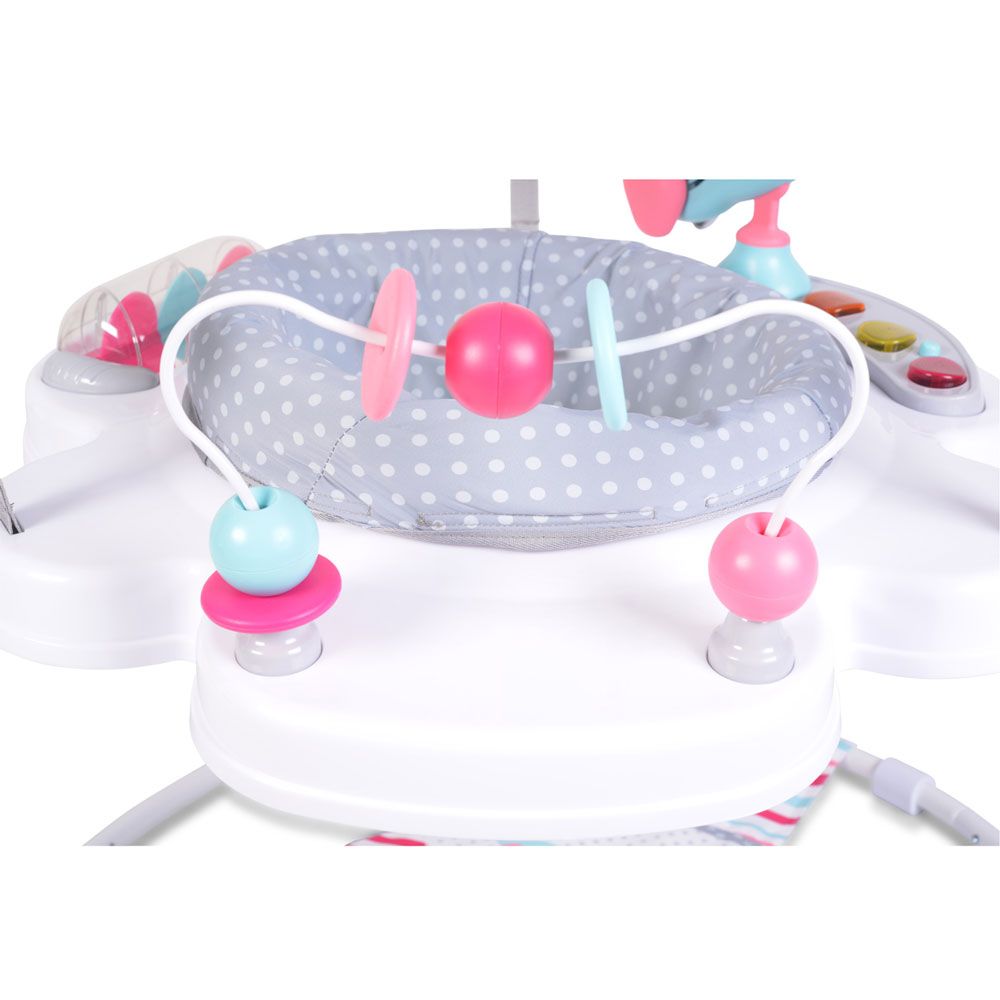 Jumper pentru copii Moni Bon Voyage roz cu gri - poza 4