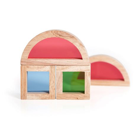 Junior Rainbow Blocks set 20 piese, Guidecraft - poza 3