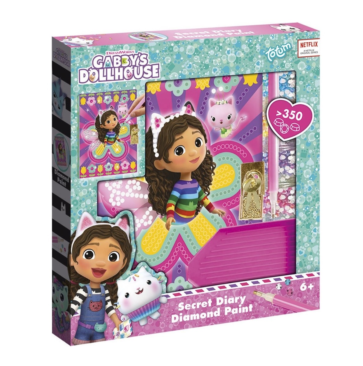 Jurnal de decorat cu pietricele Totum Gabby s Dollhouse - poza 1