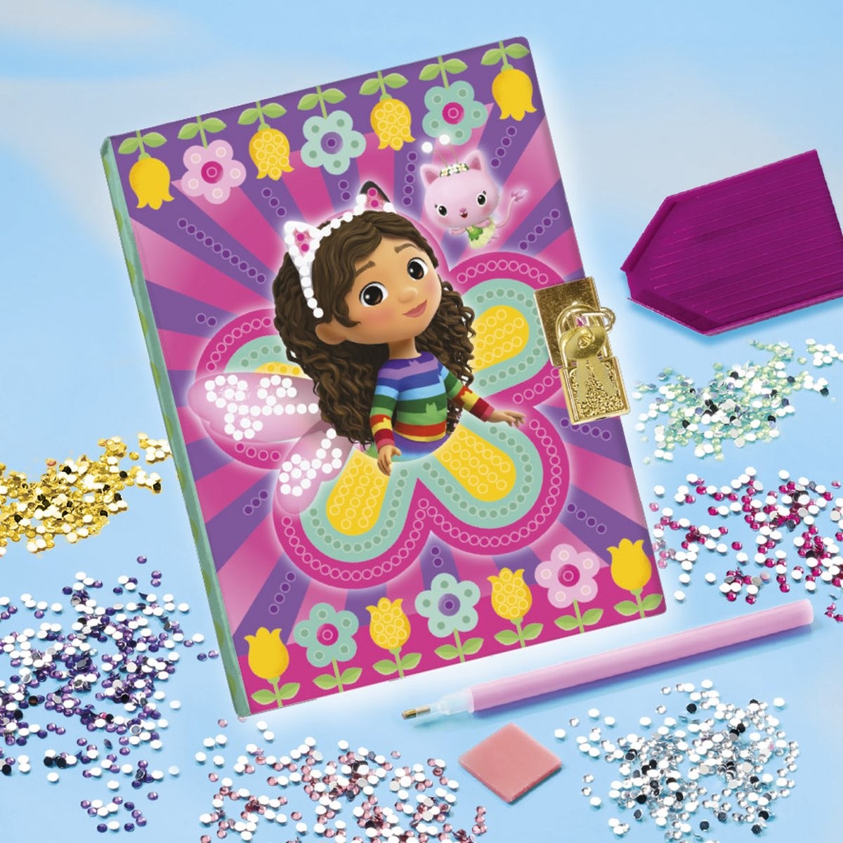 Jurnal de decorat cu pietricele Totum Gabby s Dollhouse - poza 5