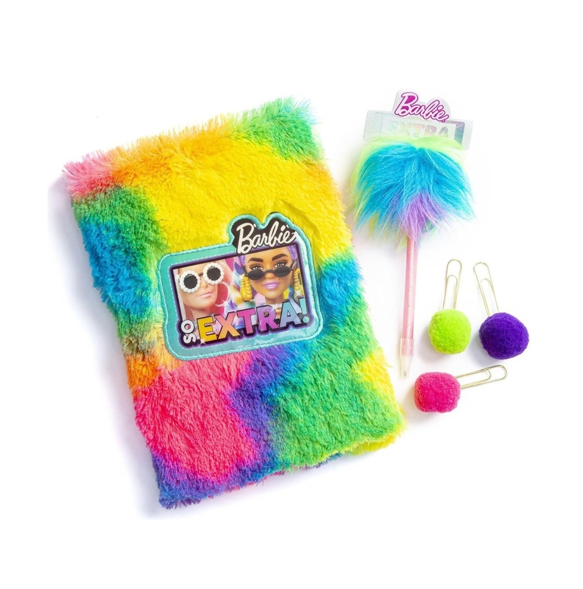 Jurnal pufos cu pix Barbie Extra 99-0056 - poza 1