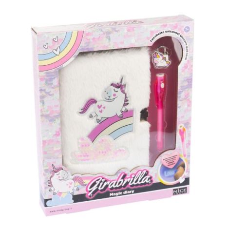 Jurnal secret Girabrilla , Unicorn magic - pix cu cerneala invizibila si lacat - poza 3