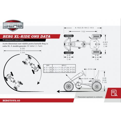 Kart Berg X-Treme pentru copii cu varsta de 5-99 ani, cu scaun ajustabil si sistem BFR - poza 5