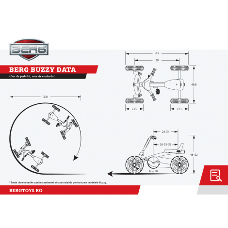 Kart copii, 2-5 ani, BERG Buzzy, Nitro - poza 3