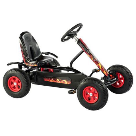 Kart Cu Pedale Junior Hot Rod Bf1 (negru) - poza 1