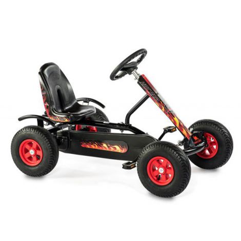 Kart Cu Pedale Junior Hot Rod Bf1 (negru) - poza 2