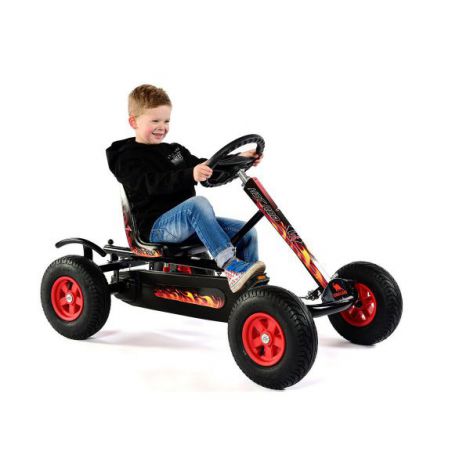 Kart Cu Pedale Junior Hot Rod Bf1 (negru) - poza 5