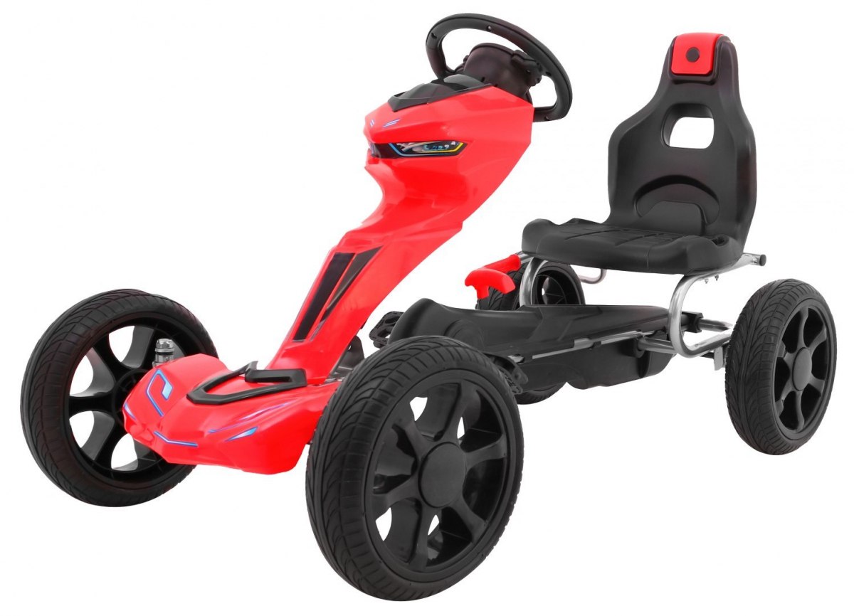 Kart cu pedale pentru copii Grand Ride (1502) Rosu - Autokids.ro - poza 1
