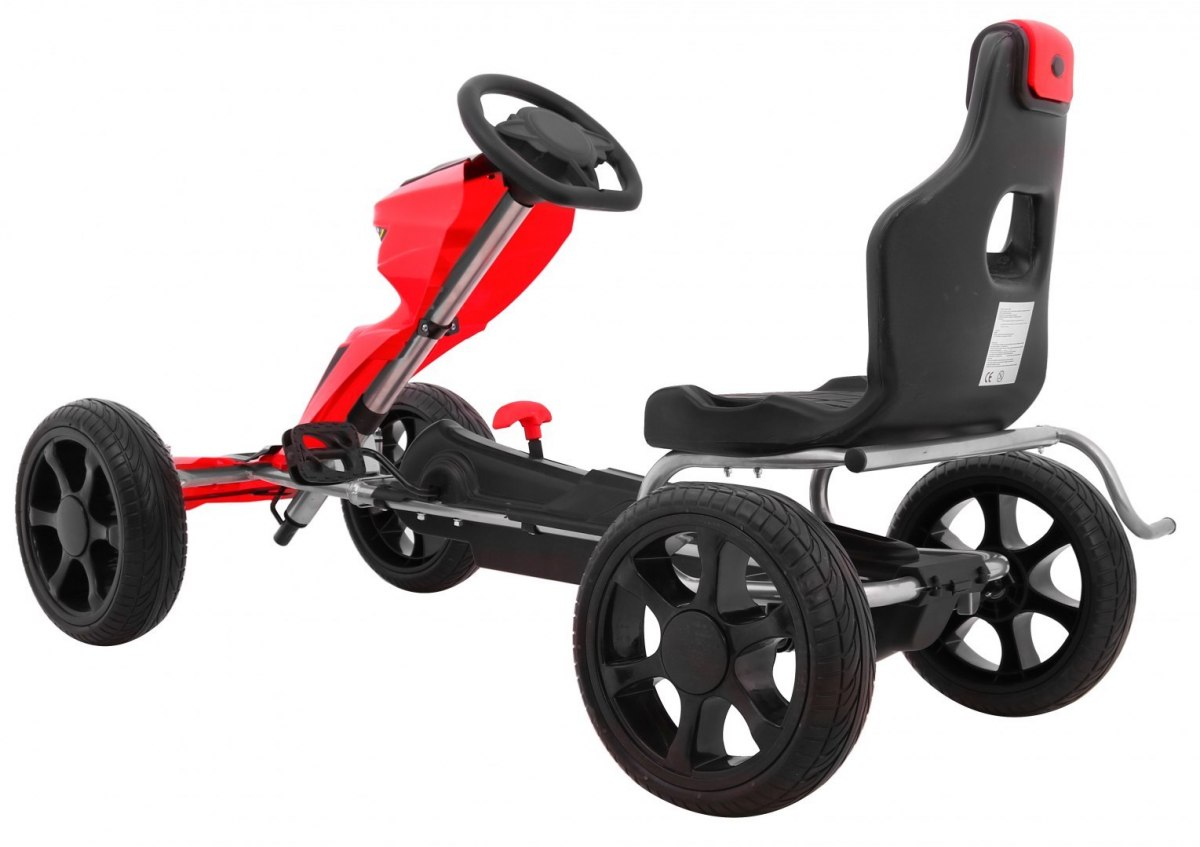 Kart cu pedale pentru copii Grand Ride (1502) Rosu - Autokids.ro - poza 2