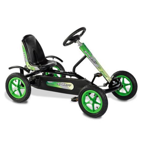 Kart Cu Pedale Speedy Bf1 (negru verde) - poza 2