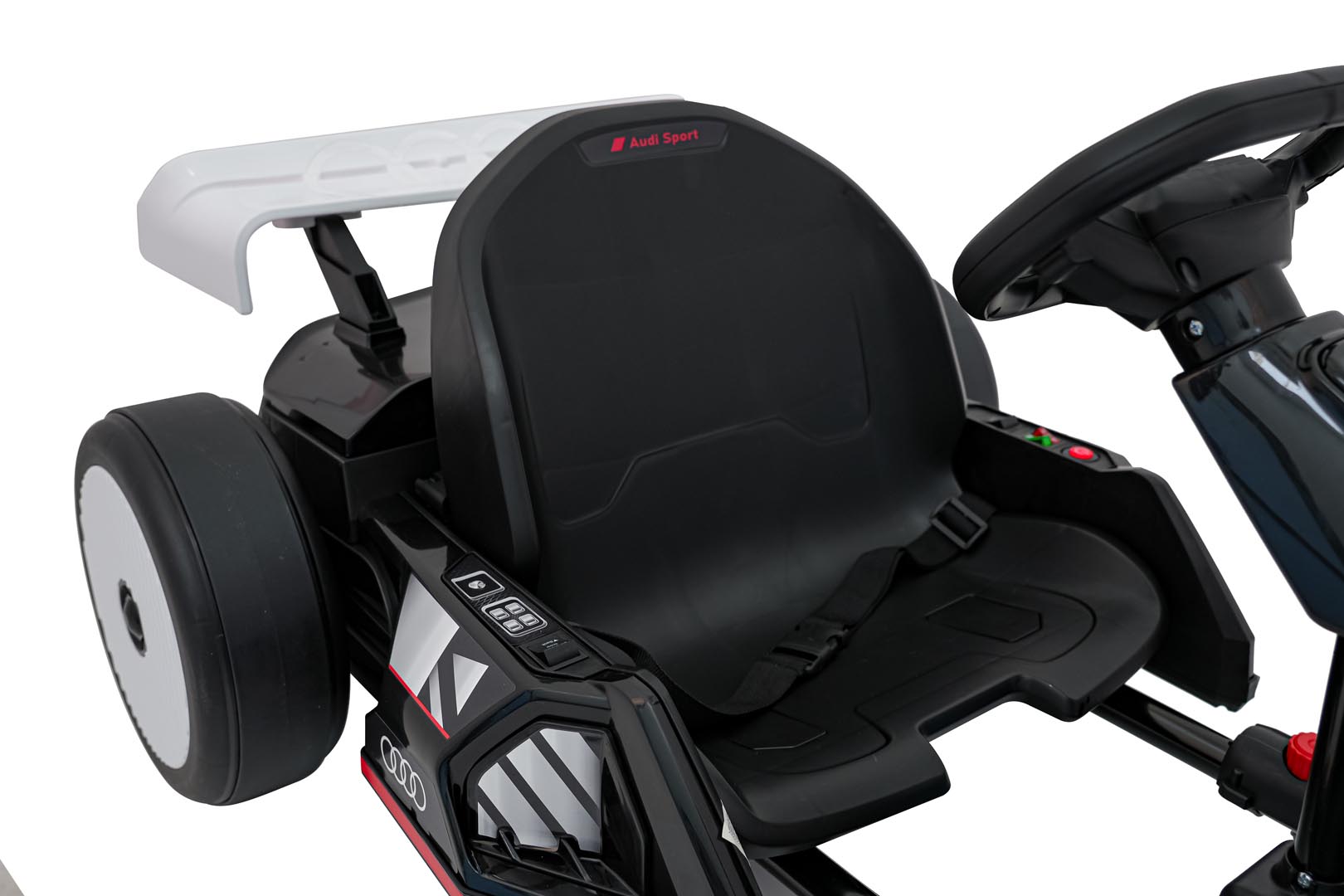 Kart electric pentru copii Autokids Audi Drift 24V 300W (007) Alb - Autokids.ro - poza 5