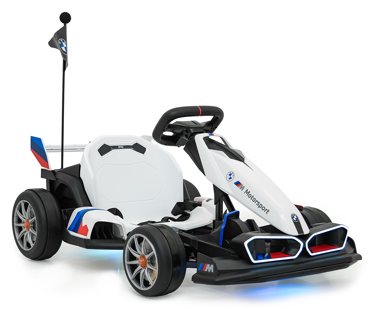 Kart electric pentru copii BMW Drift 24V 400W cu viteza maxima 13 km/h (0978) Alb - Autokids.ro - poza 1