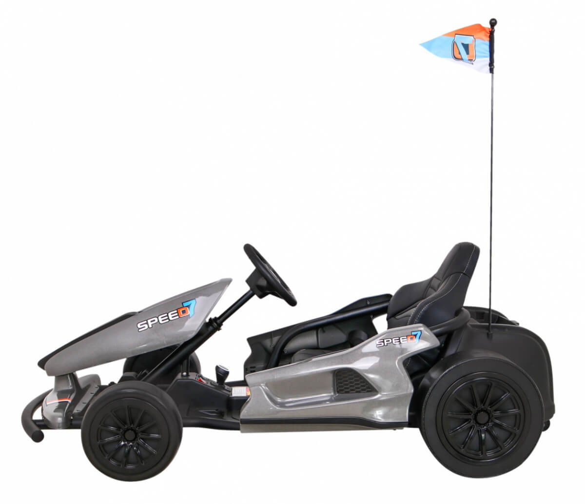 Kart electric pentru copii DRIFT KING 24 Volti (035) Gri - Autokids.ro - poza 4