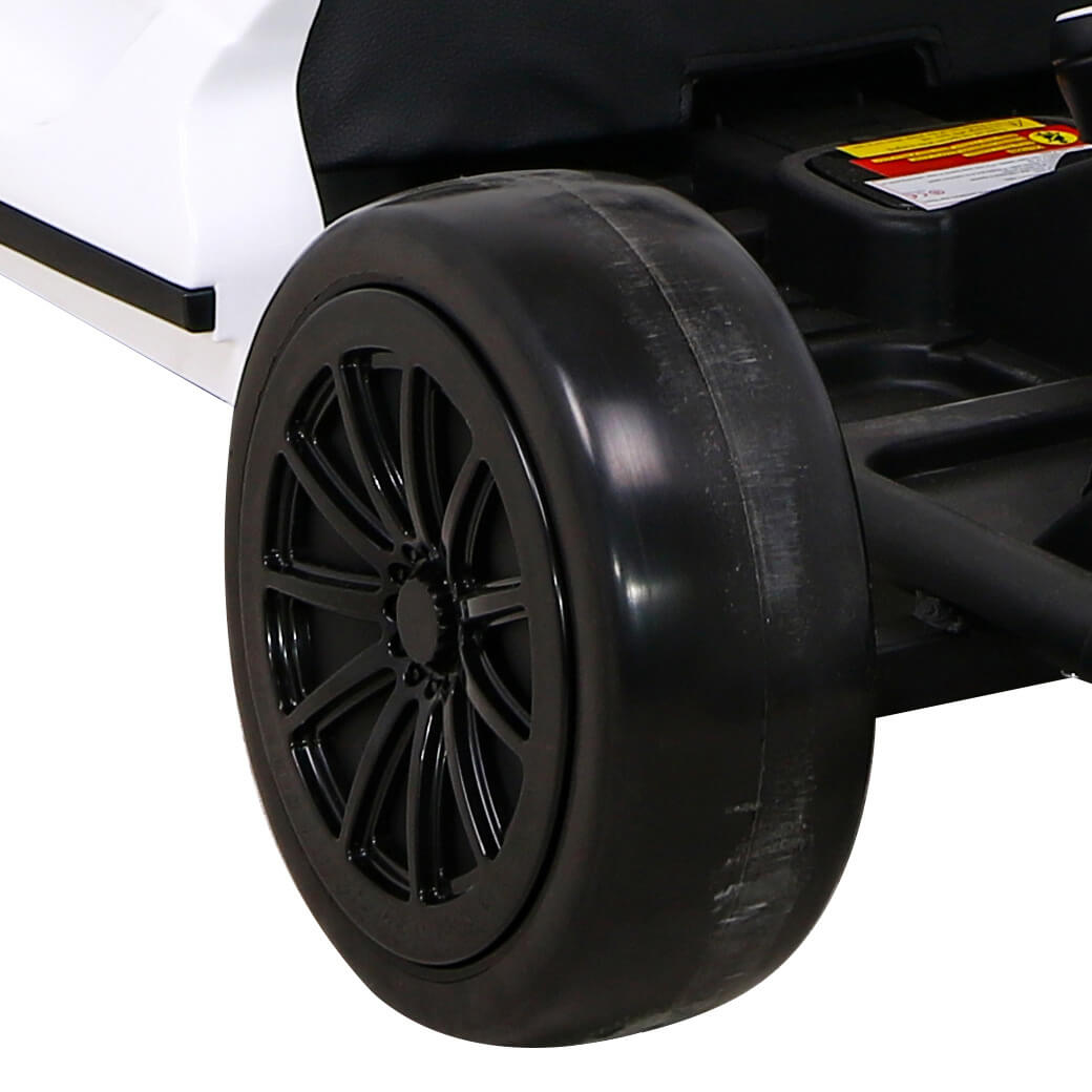 Kart electric pentru copii drift KING LUX 24V 300W (035) Alb - Autokids.ro - poza 5