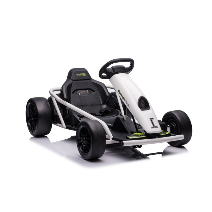Kart electric pentru copii FX1 Drift Master, Face Lift 24V 500W cu viteza maxima 13 km/h(8888) Alb - Autokids.ro