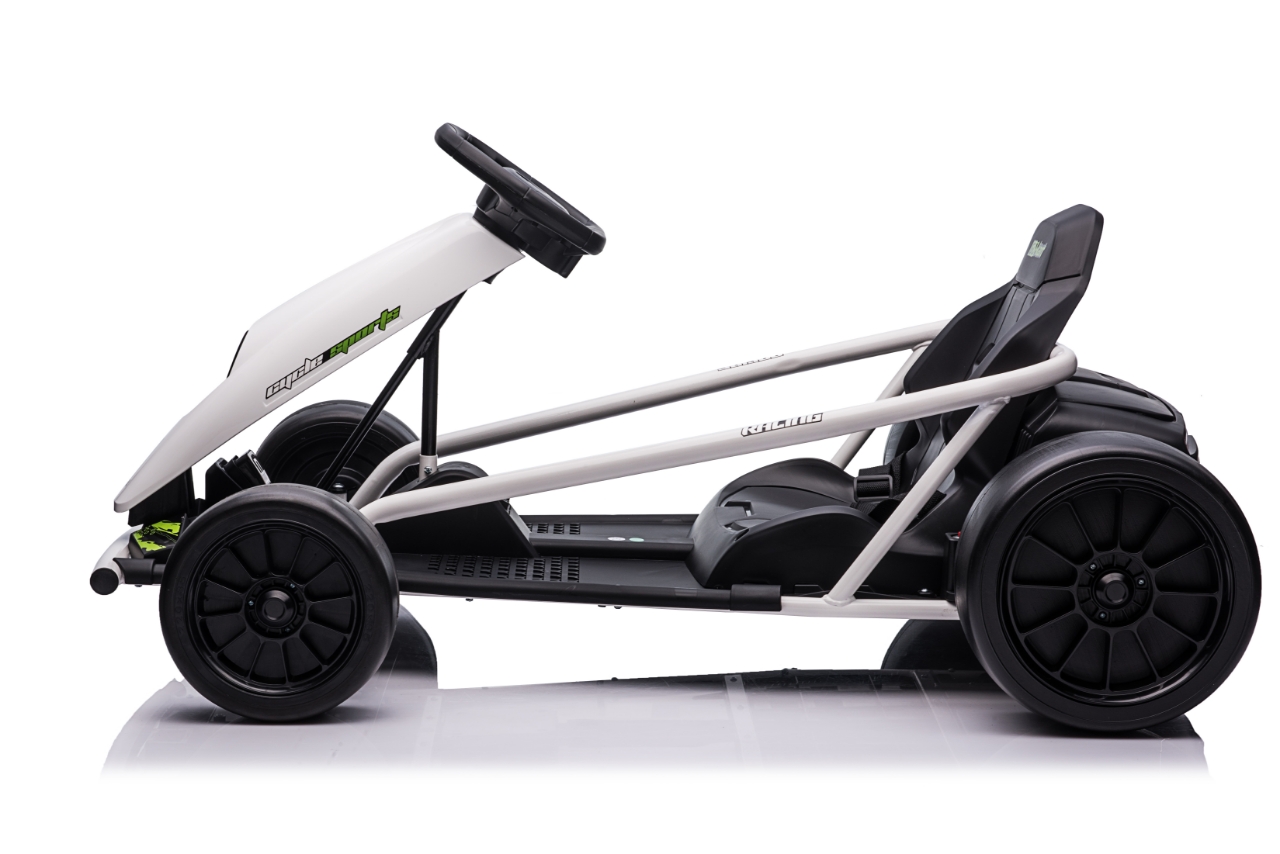 Kart electric pentru copii FX1 Drift Master, Face Lift 24V 500W cu viteza maxima 13 km/h(8888) Alb - Autokids.ro - poza 2