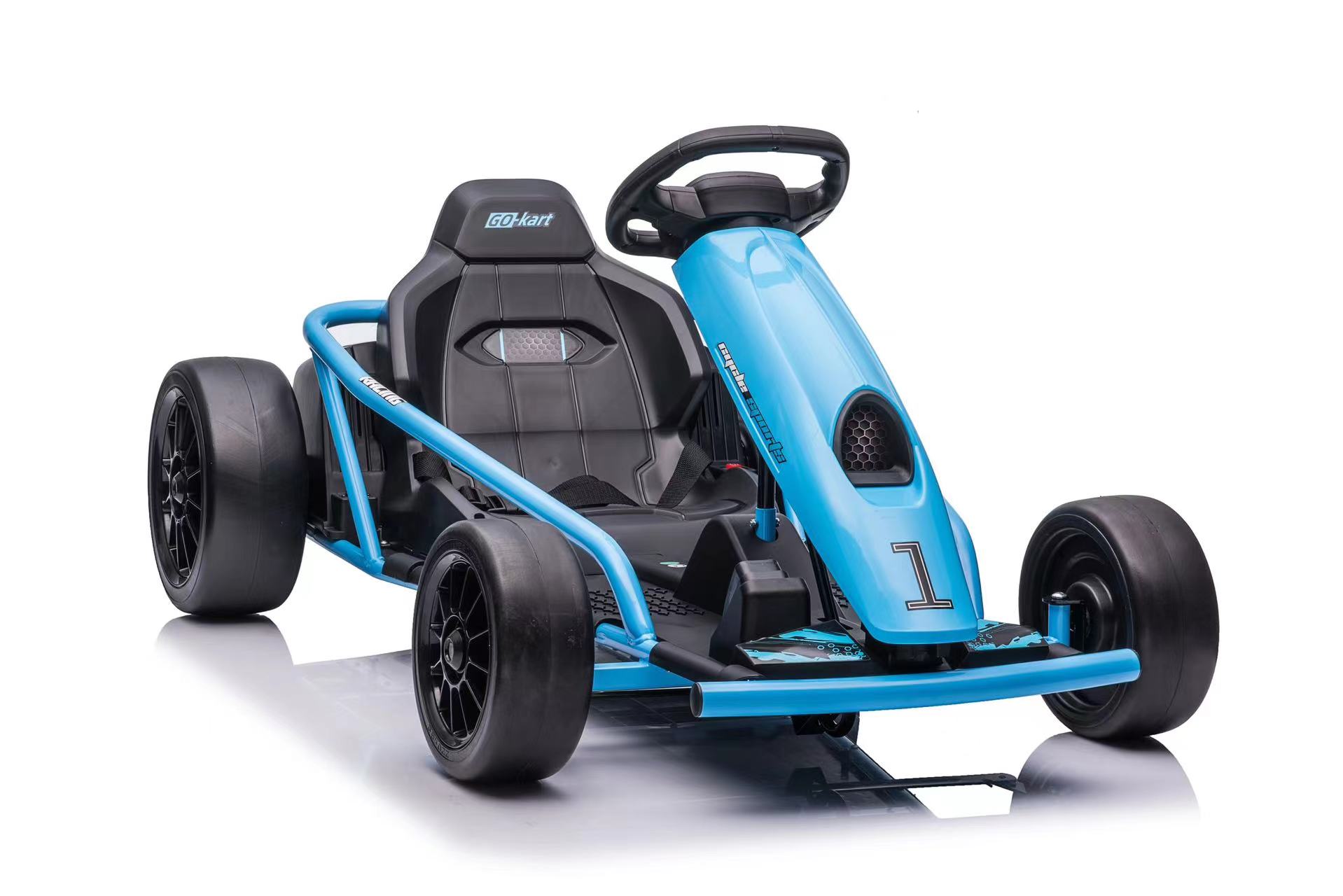 Kart electric pentru copii FX1 Drift Master, Face Lift 24V 500W cu viteza maxima 13 km/h (8888) Albastru - Autokids.ro - poza 1