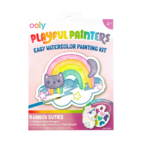 Kit acuarela - Usor de pictat - Curcubeu, Playful Painters - poza 1