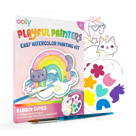 Kit acuarela - Usor de pictat - Curcubeu, Playful Painters - poza 2
