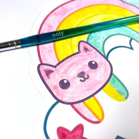 Kit acuarela - Usor de pictat - Curcubeu, Playful Painters - poza 4
