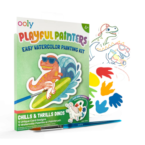 Kit acuarela - Usor de pictat - Dinozauri, Playful Painters - poza 2