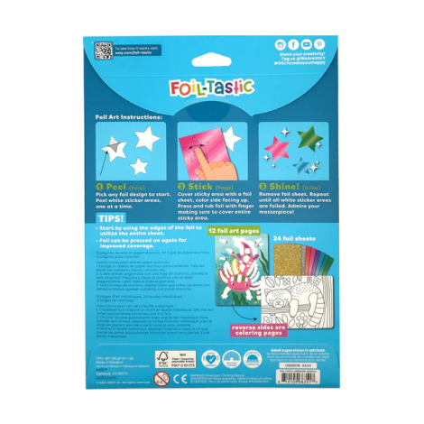 Kit Arta cu folie Foil-tastic - Awesome Animals - poza 2